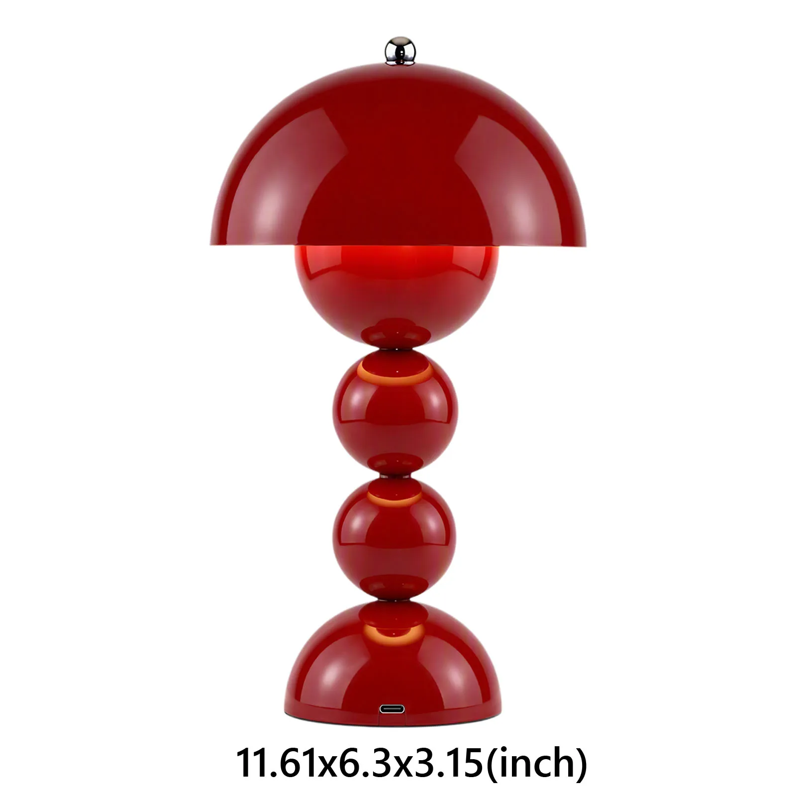 Vintage Mushroom Table Lamp USB LED 3 Color Temperature Warm Neutral White Bedroom Desk Night Light Decor view 6