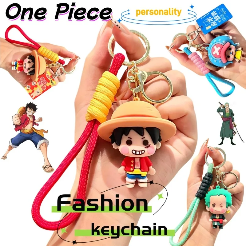 

One Piece keychain, cute and fashionable cartoon, personalized creative student backpack pendant, birthday gift for friends