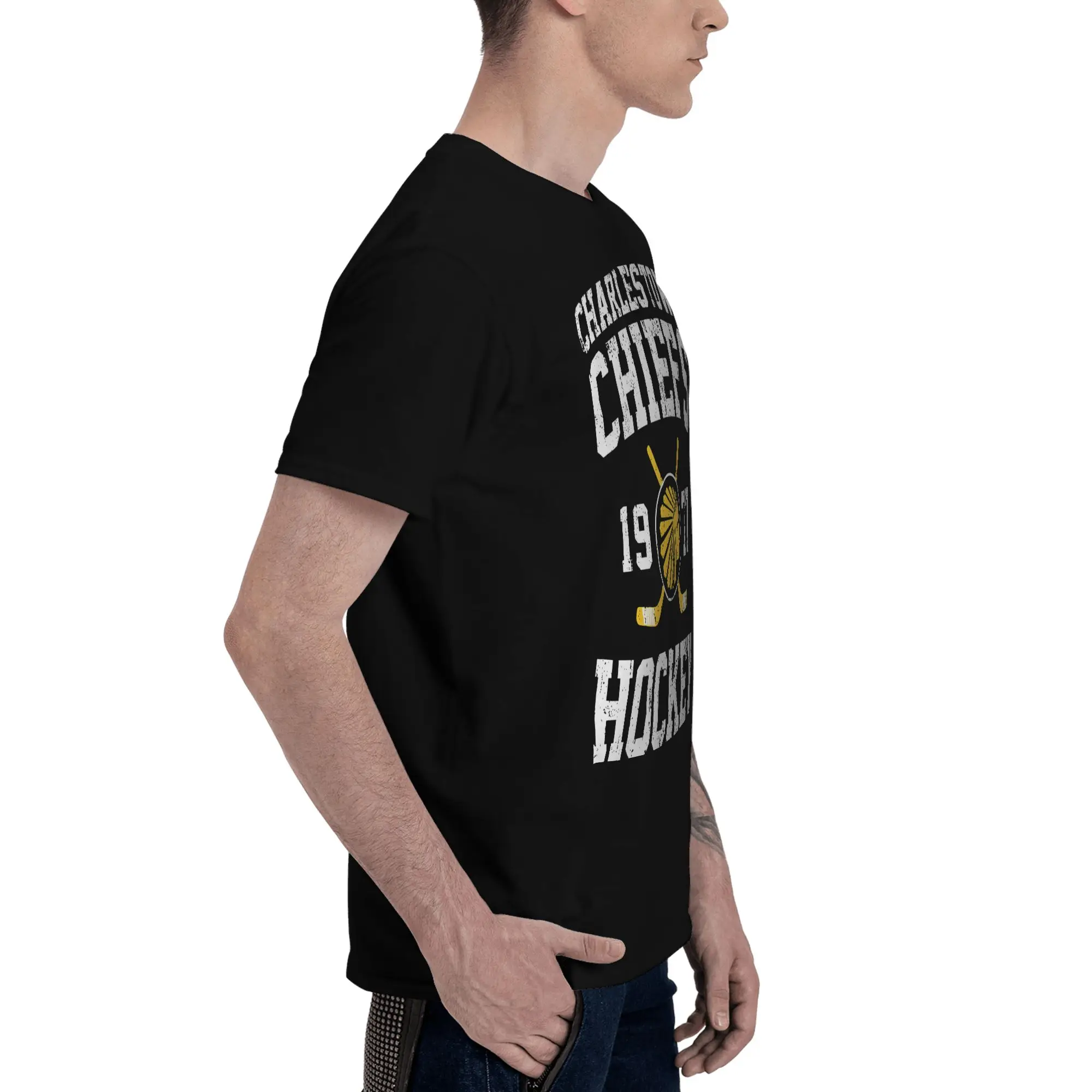 Charlestown Chiefs Hockey Regular Style Reversible T-shirt Niche Lazy Style Women's T-shirts
