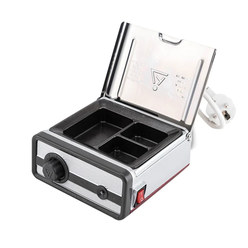 وعاء سخان شمع الأسنان ، معدات البارافين ثلاثية الفتحات ، صاهر تناظري لمختبر الأسنان ، 3 صفوف