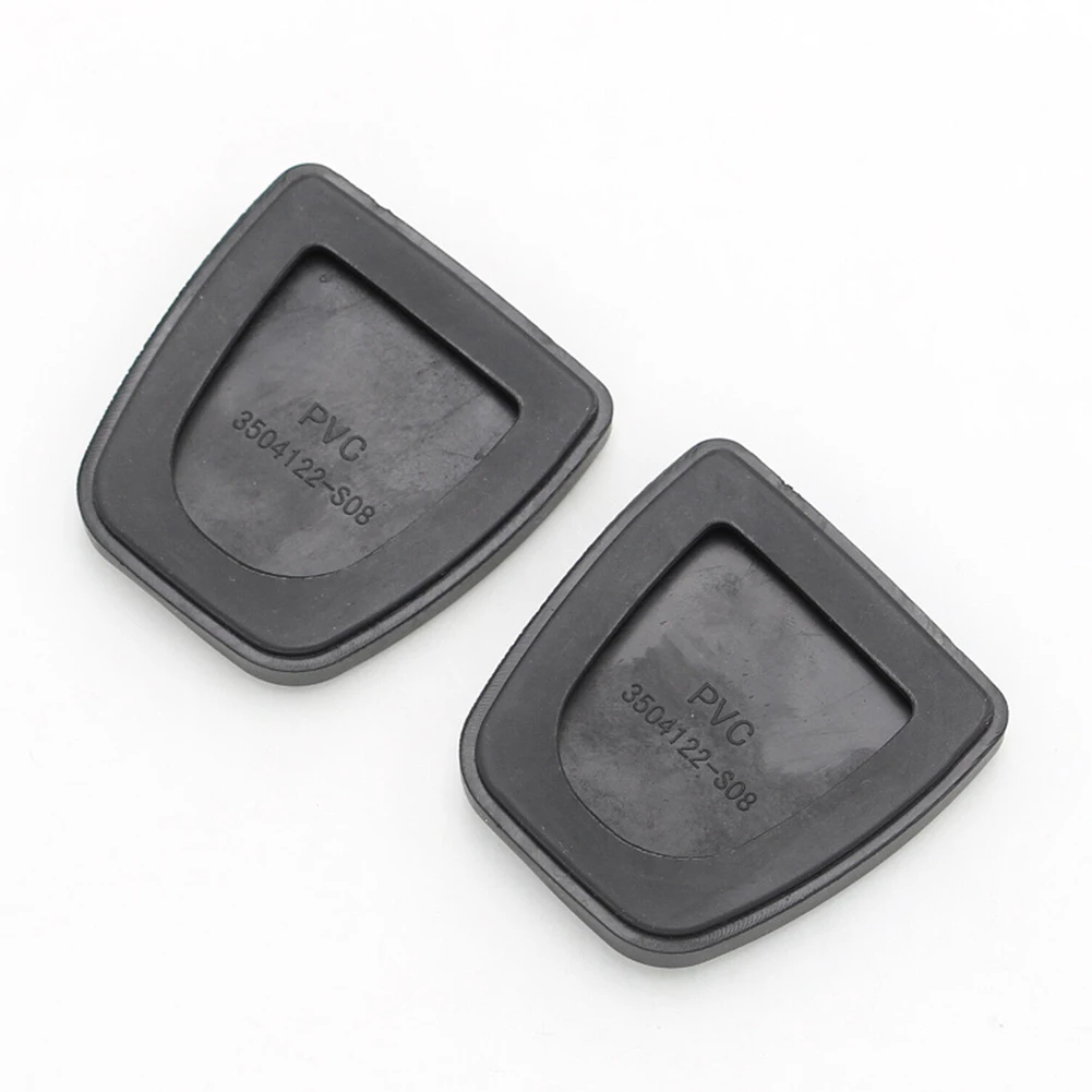 2 capas de borracha para pedal de freio e embreagem de carro, tampa preta, serve para toyota, scion, corolla, camry 31321-52010, peças internas