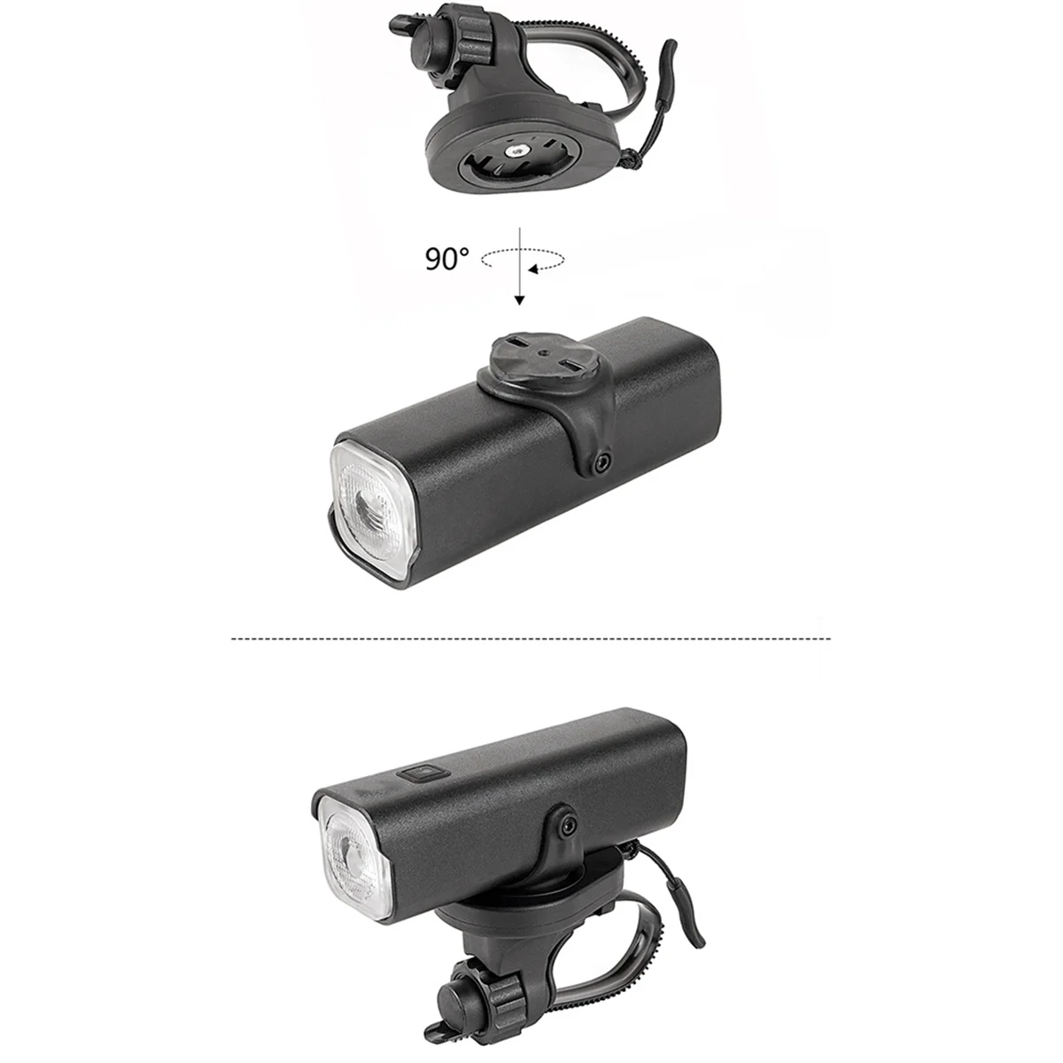 ABJZ Suporte de computador para montagem de farol ajustável para guidão de bicicleta para acessórios de bicicleta IGPS