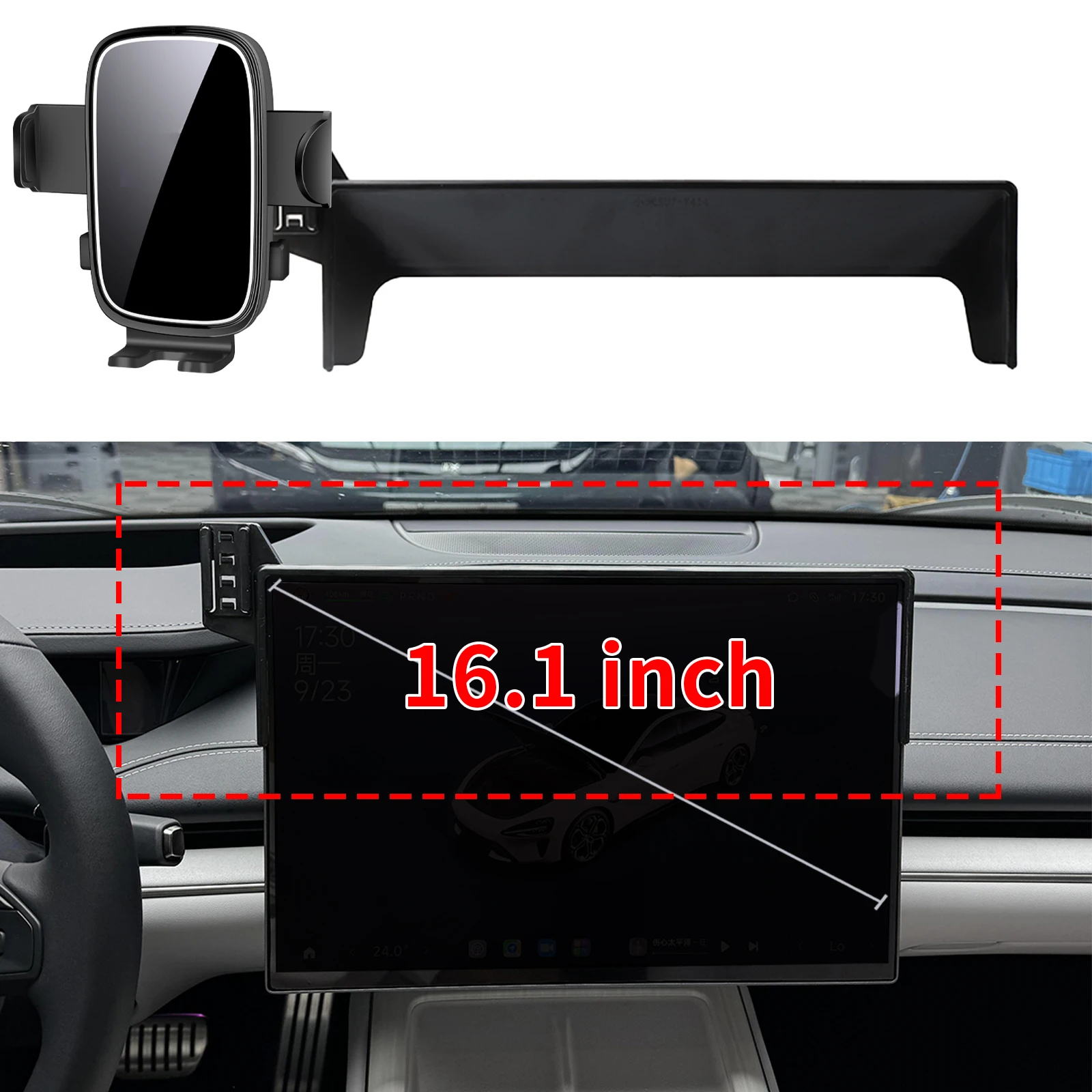 

fit for Xiaomi SU7 Xiao Mi MS11 2024 2025 2026 Custom Fit Phone Holder Mount Dashboard Screen Base No Drill Car​​ accessoires