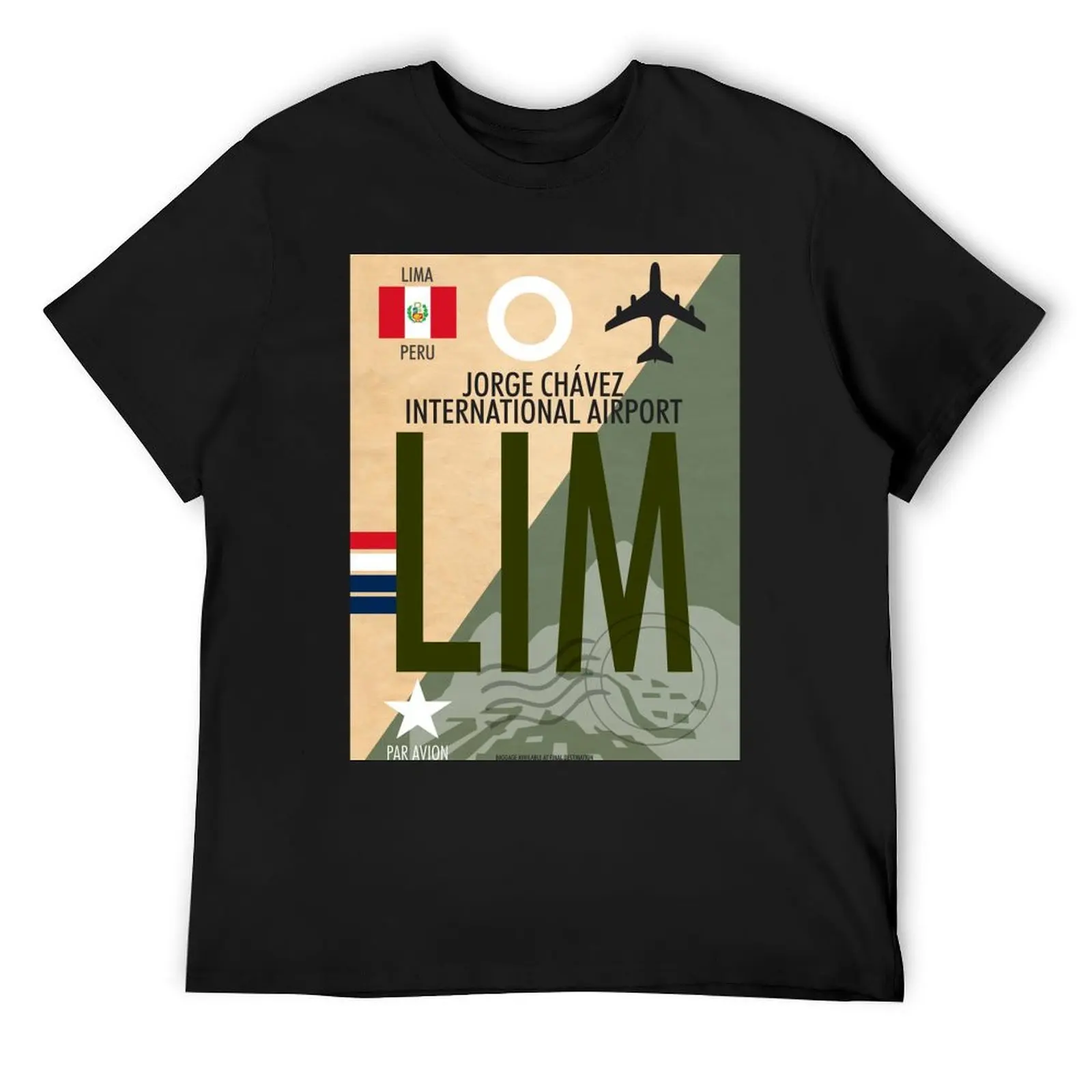 

Jorge Chavez International Airport LIM Luggage Tag Baggage Tag Airport Code LIMA PERU SOUTH AMERICA T-Shirt