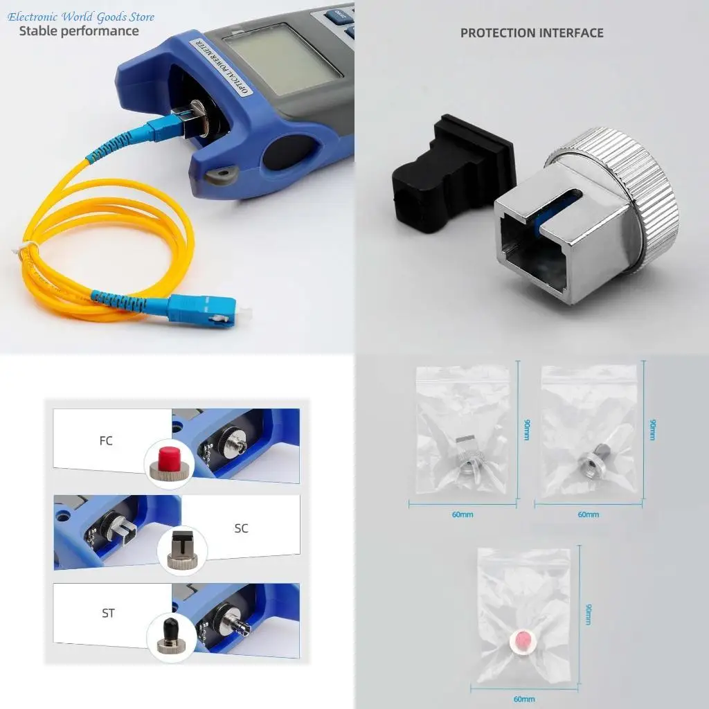 

A3PD Metal Accessories Dedicated Fiber Connector SC-ST-FC Optical Power Meter Conversion Adapter