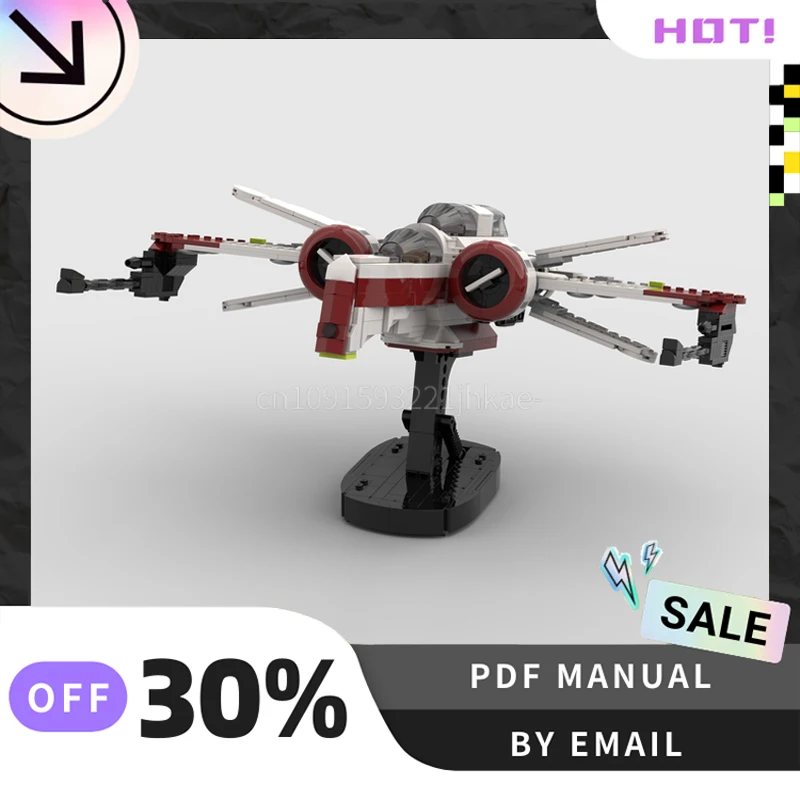 

[833 шт.] индивидуальный набор креативных строительных блоков MOC Starfighter STEM, развивающие игрушки, комплект строительной модели «сделай сам», подарки на день рождения