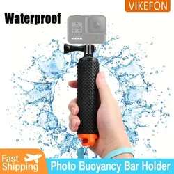 Action Camera Handle Selfie Stick Water Buoyancy Holder for Gopro Hero 12 11 10 Xiaomi Yi SJ4000 Float Handle Mount Accessories