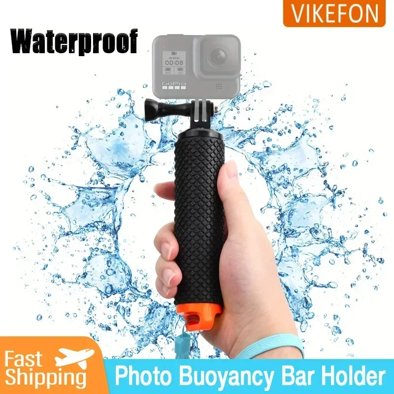 Action Camera Handle Selfie Stick Water Buoyancy Holder for Gopro Hero 12 11 10 Xiaomi Yi SJ4000 Float Handle Mount Accessories