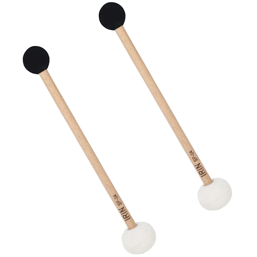 

2 Pcs Double-headed Singing Bowl Mallet Tibetan Sound Strikers Gavel Crystal Accessories Beech Mallets Child Student Use