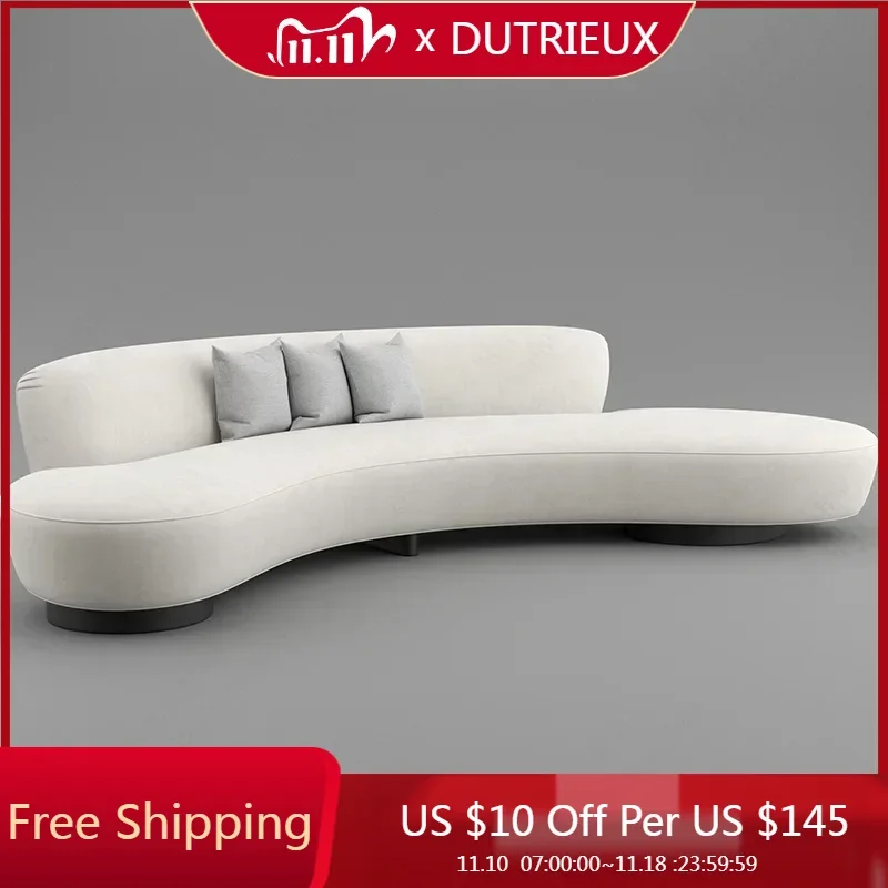 

Relaxing Cloud Foam Designer Sofa Arrival Curved European Designer White Sofa Children Nordic Salon Meuble Home Furniture