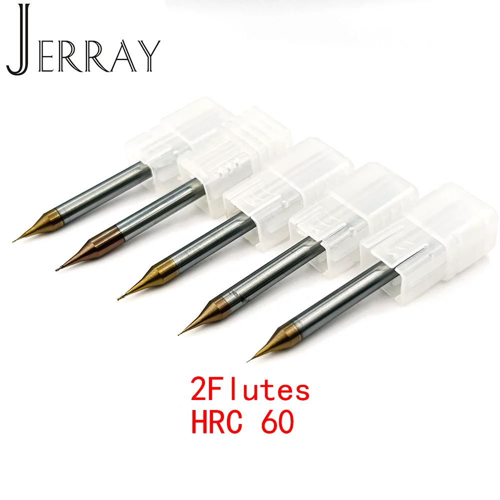 Carboneto de Tungstênio Fresa Pequeno Diâmetro Cortador Máquina-ferramenta Cnc Shanron Flautas Hrc60 0.2 Mm0.9 mm mm