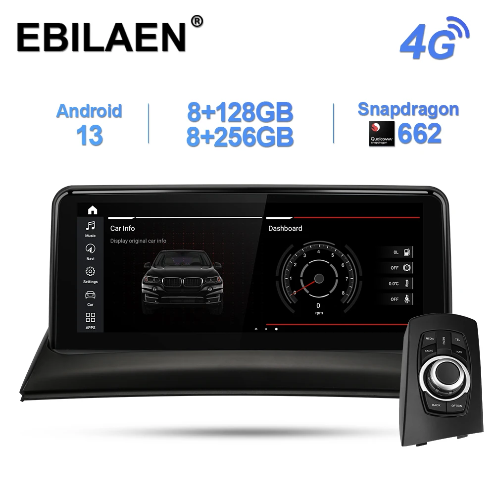 Qualcomm Car Multimedia For BMW X3 E83 Android 13.0 Autoradio Navigation GPS  Stereo Headunit IPS 10.25' Screen Android Auto