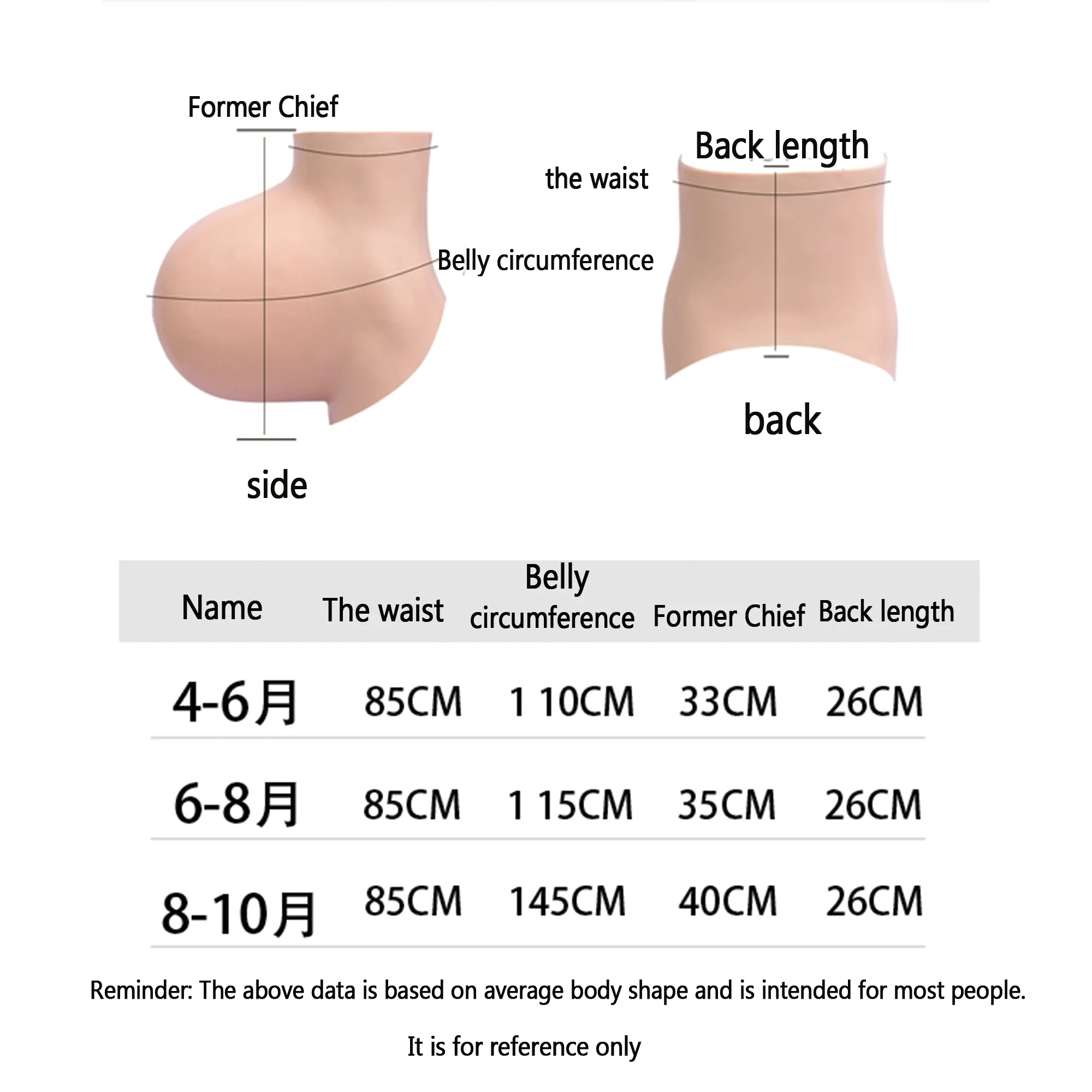 Zilasegy-Faux Ventre de Grossesse en Silicone pour Acteurs Masculins et Féminins, Oversize, Artificiel, Gros, Bébé, Enceinte, Énorme