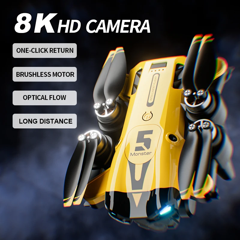 M5 طائرة بدون طيار تعمل بالتحكم عن بعد HD كاميرا هليكوبتر واي فاي FPV تحديد المواقع التدفق البصري كوادكوبتر تجنب العوائق الطائرات هدايا الأطفال #5