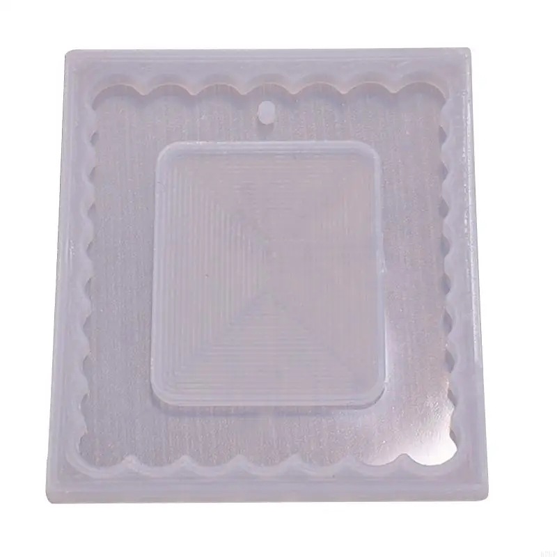 

R7UF Geometry Mirror Rectangle Photo Frame Epoxy Mold for DIY Craft Decorative Mould