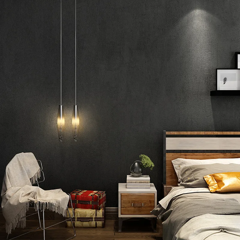 Cement Color Wallpaper Light Gray Nordic Style Modern Simple Retro Vintage Industrial Pure Color Plain Wallpaper Papel De Parede