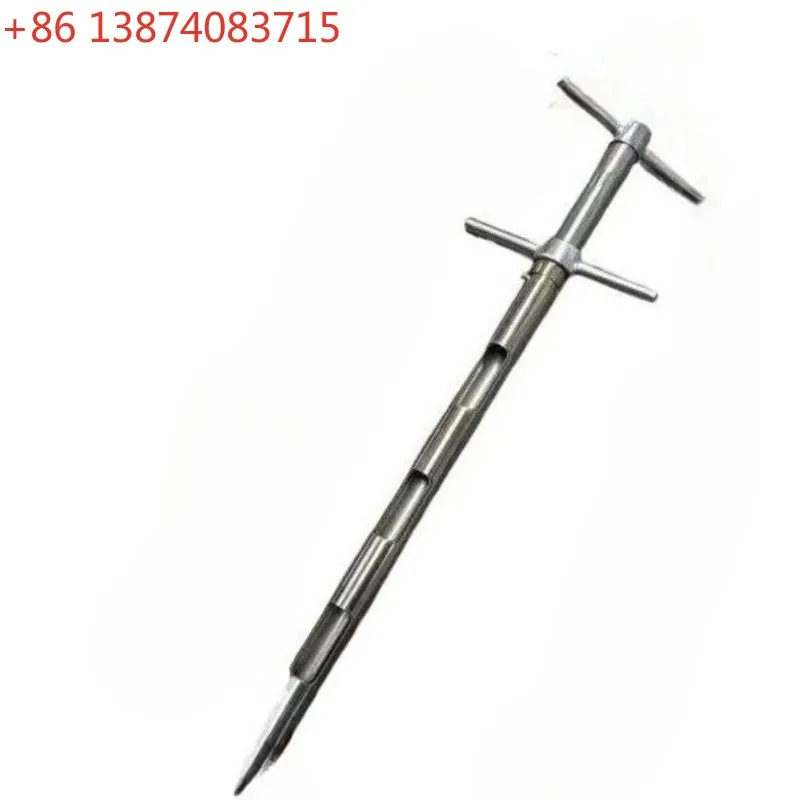 For Stainless Steel Double-tube Layered Grain Sampler Cement Sample Brazing Probe Commercial Concrete Fly Ash Corn Wheat