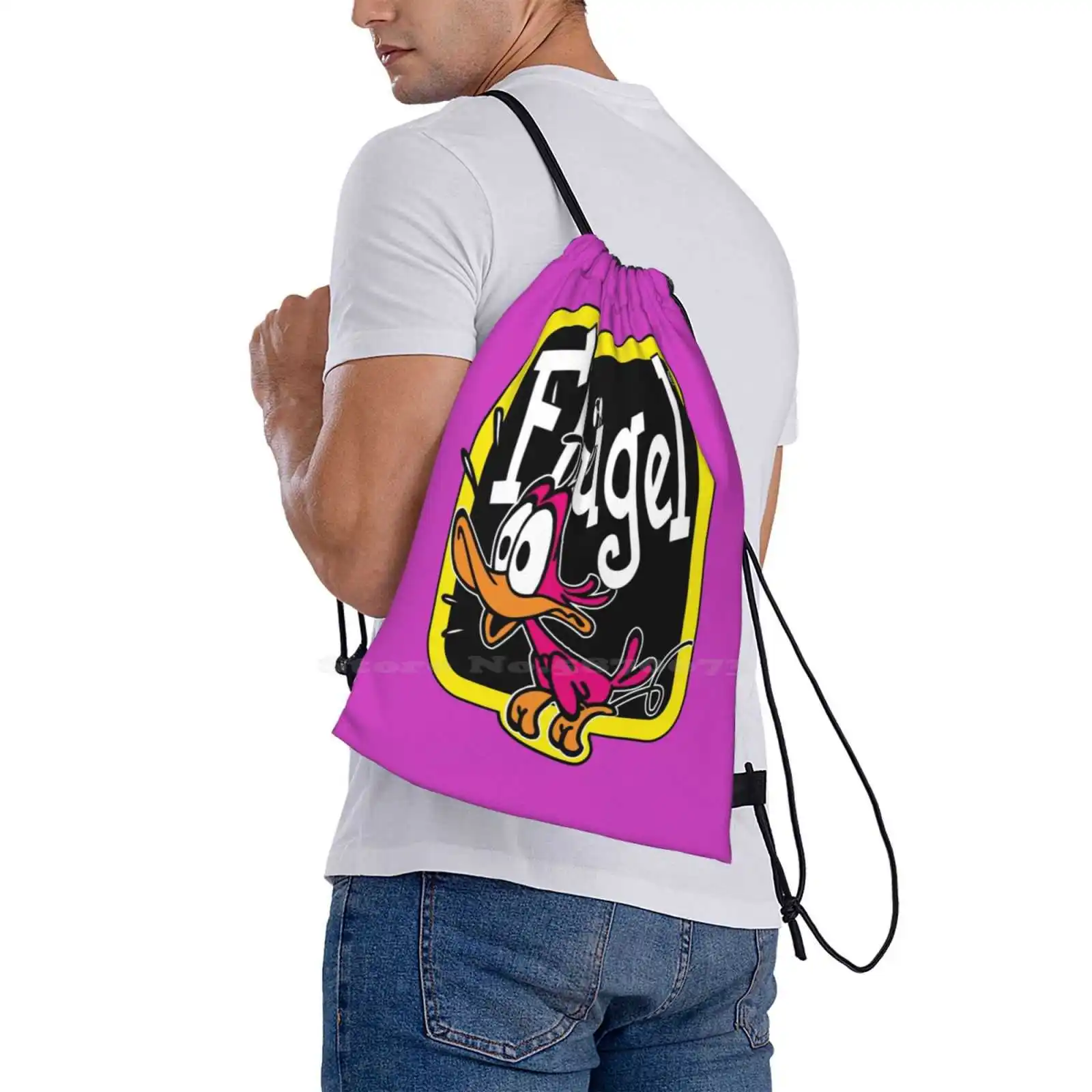 Flugel Let The Duck Out Hot Sale Schoolbag Backpack Fashion Bags Drink Flügel Celebrate Life Togetherness Friendship Tapping