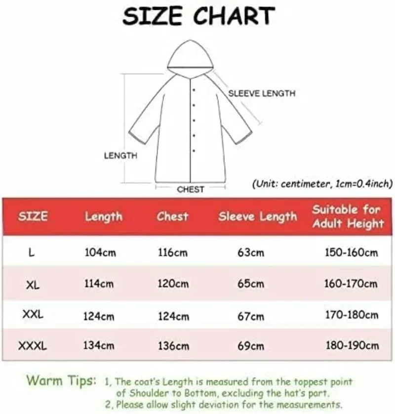 1 قطعة معطف واق من المطر الأسود الكبار سترة واقية نمط معطف واقي من المطر يندبروف مقنعين معطف واقي من المطر أطول وسميكة الصيد معطف المطر
