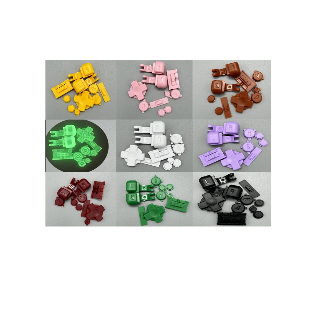 

100Sets High Quality Buttons for GBA SP Keys for Gameboy Advance SP Housing Shell L R A B D pad cross button repair parts