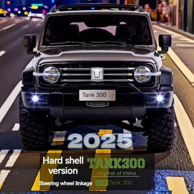 

Km Thunder 1/8 Tank 300 Hard Shell Climbing Car Rc Remote Control Car Simulation Model Electric 4wd Off Road Vehicle Model Toy