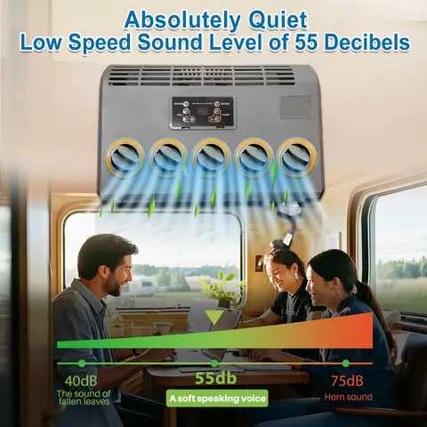 12V/24V 전기 자동차 에어컨 10500BTU 트럭 트랙터 굴삭기 철도 차량용 내구성 냉각 시스템