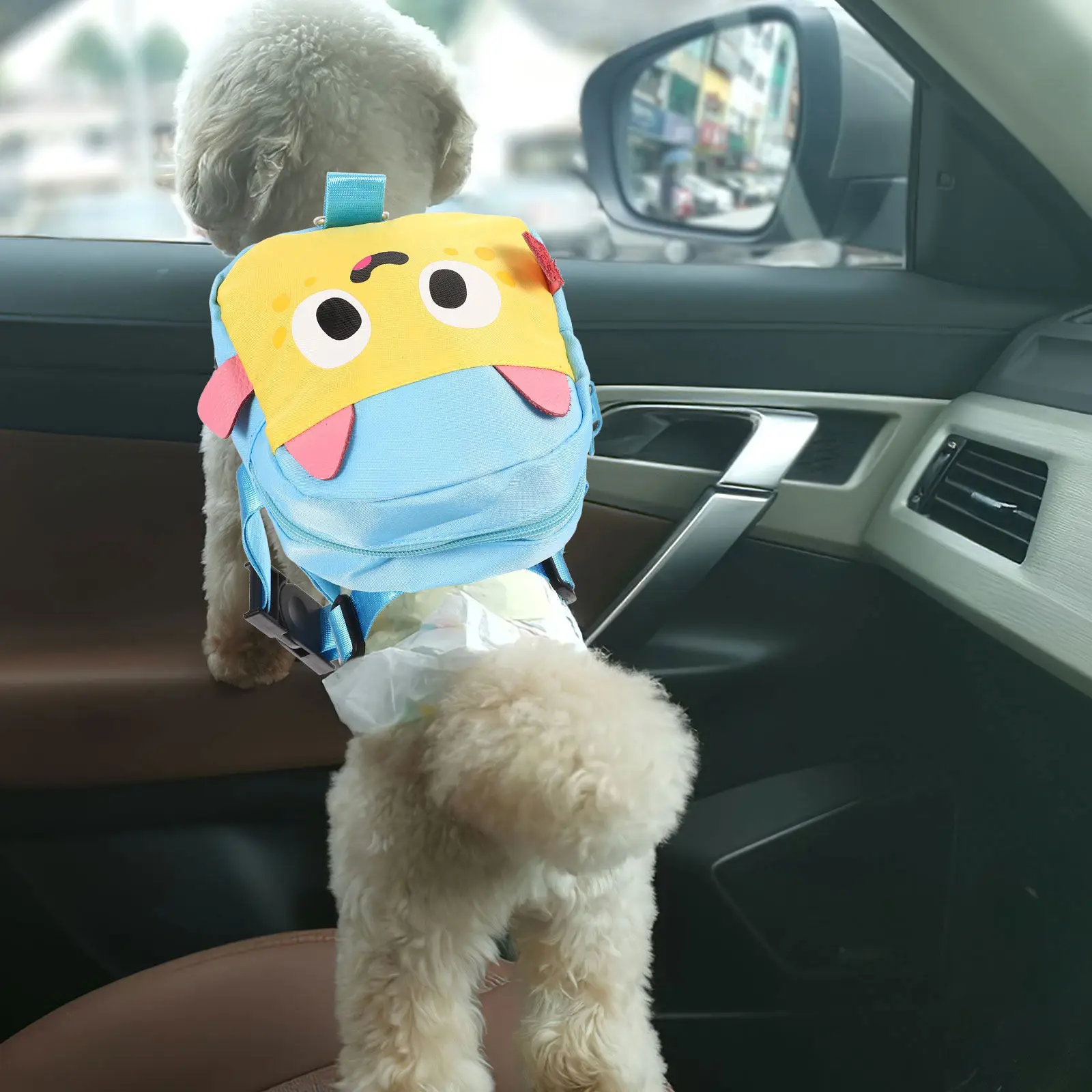 Durable Dog Backpack Harness Portable Puppy Self Wear Pet Supplies Composite Cloth Travel Bag Outdoor Gear Small Dog Carrier