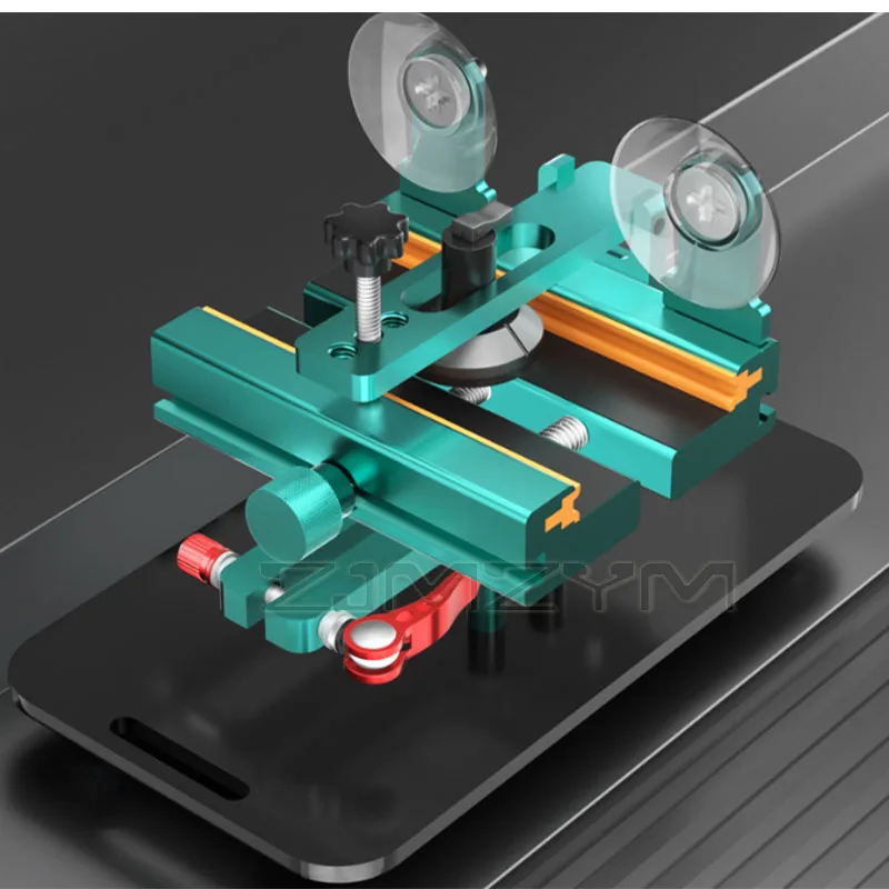 Phone Repair Fixture No Heating Screen Separator Clamp with 360° Rotation Side Mount Holder for Screen Back Glass Disassembly
