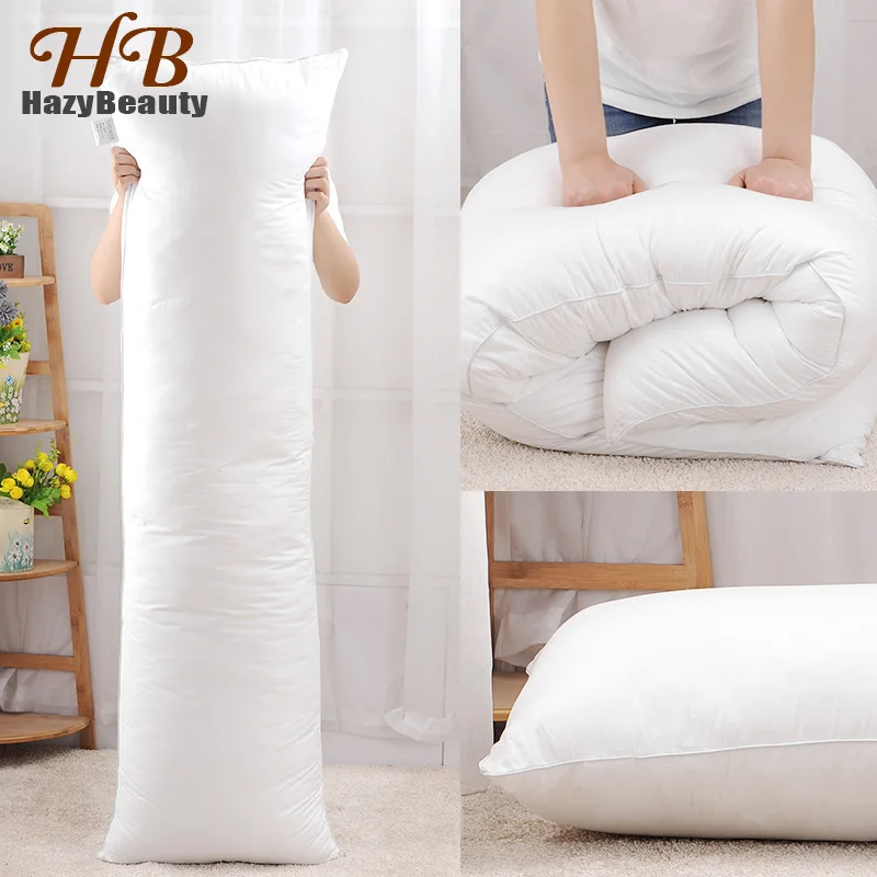 

Hazbeauty 160x50CM Long Pillow Inner White Body Cushion Rectangle Sleep Nap Pillow Home Couples Bedroom Bedding Pillow 150x50CM