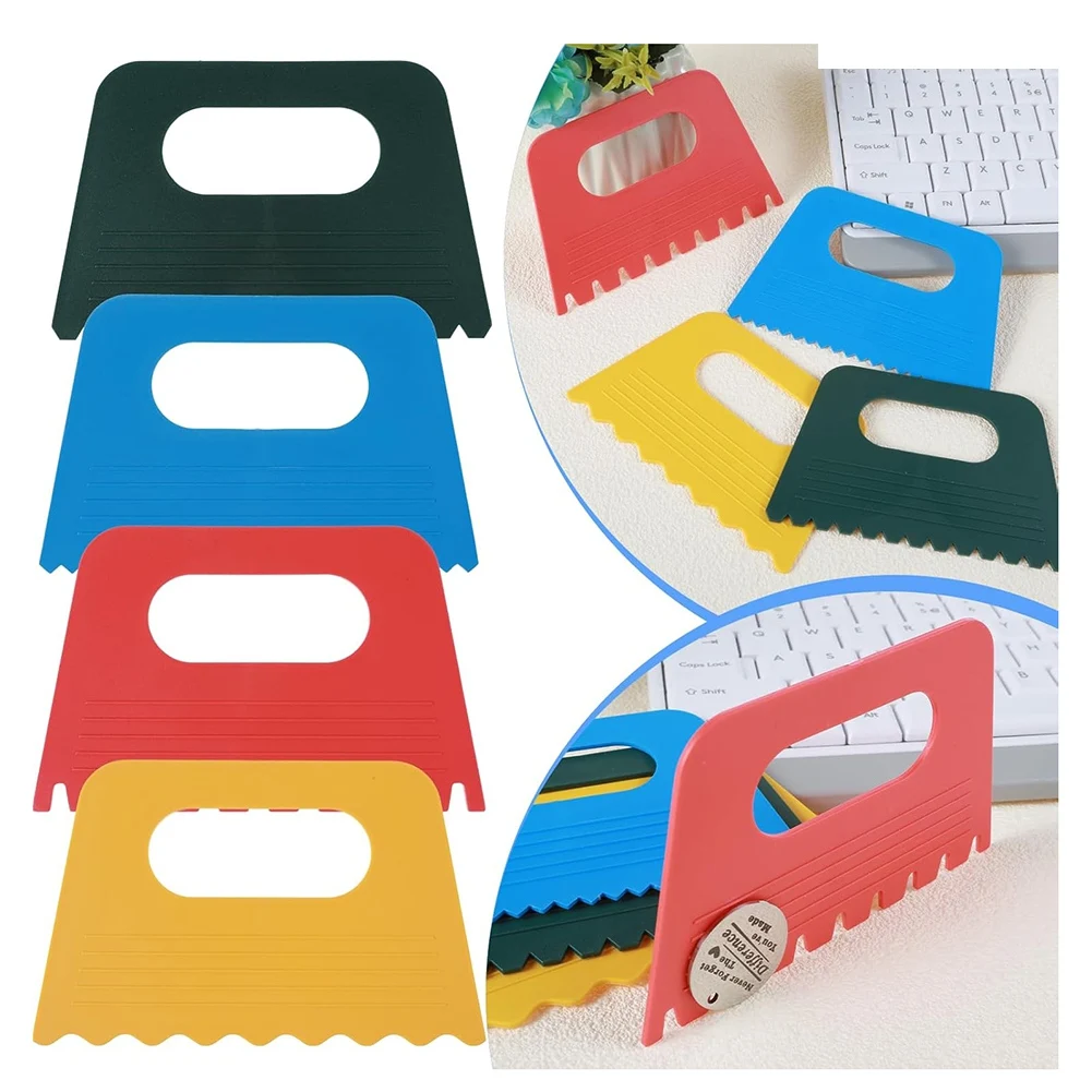 |NEWABAG|16 PCS Textured Art Tools, Plastic Paint Scrapers Kit, Texture Tools for Plaster Art Paint Scrapers,for Texture view 4