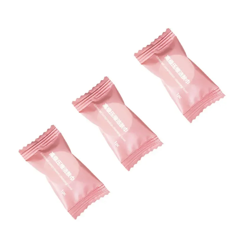 50pcs/lot Mini Compressed Towel Disposable Capsules Towel Magic Face Care Tablet Outdoor Travel Cloth Wipes Paper Tissue