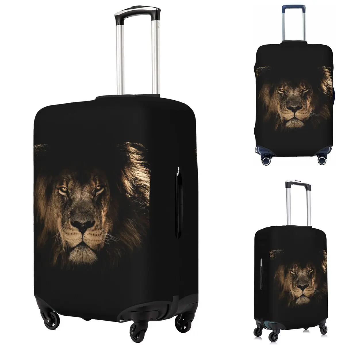 

Lion Suitcase Cover Protection Elastic Trip Luggage Protector Covers for 18-32 Inch