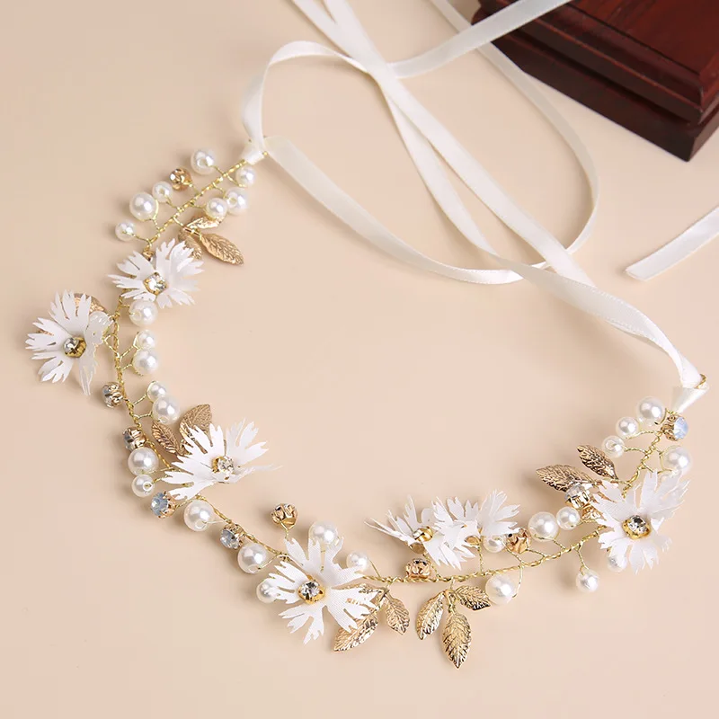 Korean Wedding Bridal Headwear Handmade Flower Bridal Ornaments Wedding Hair Accessories Children\'s Wreath Crown