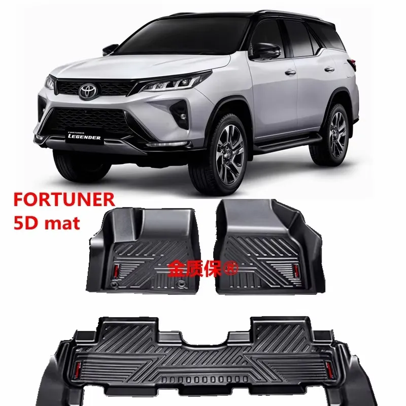 

ИСПОЛЬЗУЕМЫЙ для автомобильного ковра TOYOTA Fortuner Всепогодный 5D автомобильный напольный коврик Полный комплект отделки подходит для Fortuner водонепроницаемый автомобильный напольный коврик 5D