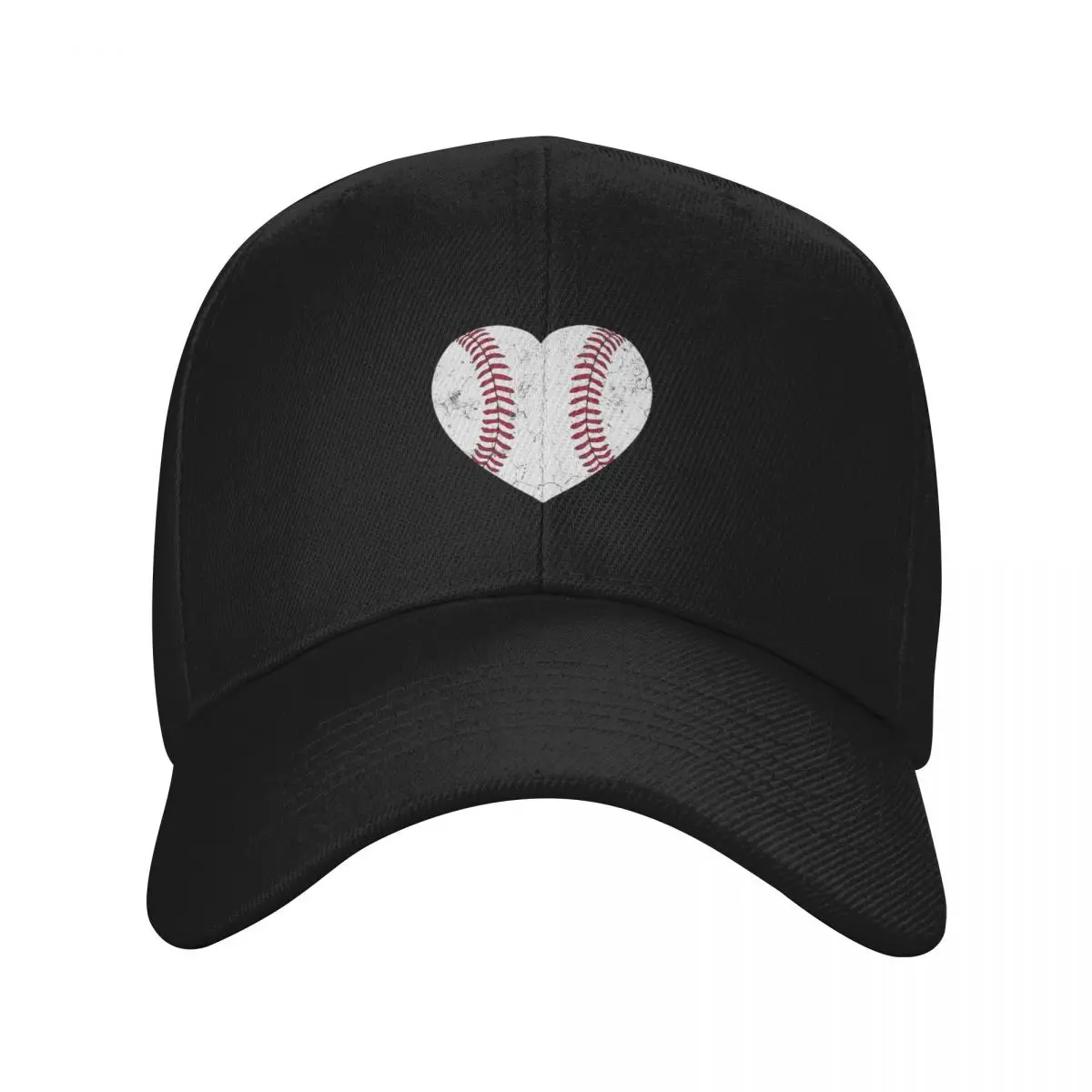 Baseball Heart Cute Mom Dad Brother Sister Family Baseball Baseball Cap Sunhat Beach Bag hiking hat Ladies Men's