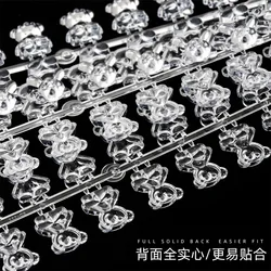 24/120 Tip False Nail Art Display Swatch Chart Bear /Round Shape Acrylic Nail Color Palette UV Gel Polish Painting Practice Card