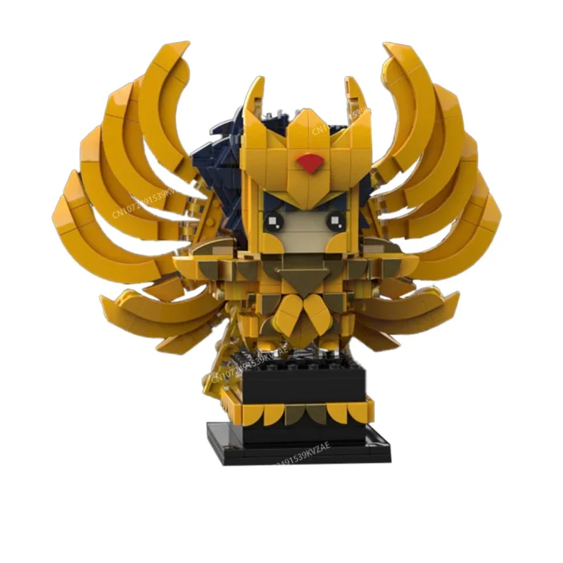 Anime Saint Seiyaed Brickheadz Japanese Athena Building Blocks Action Figures Glacier Zilong Ikki Bricks Warrior Kids Toys