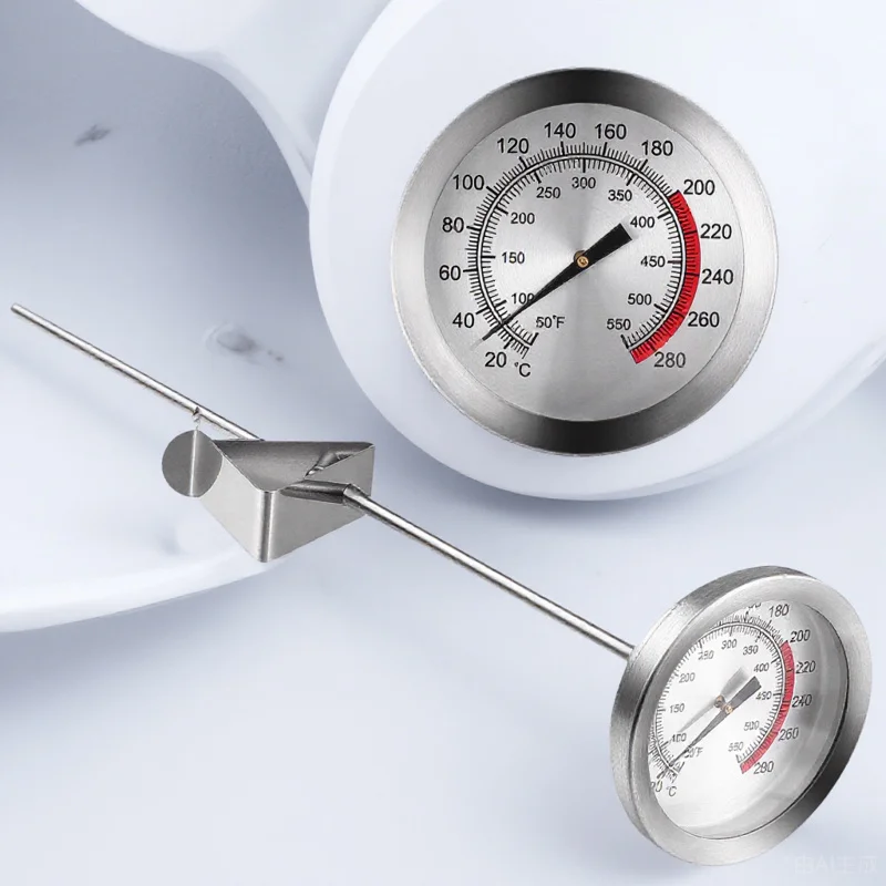 

1Pcs Food Thermometer Kitchen Cooking Meat Thermometer Stainless Steel Probe Long Metal Stem Accurate Reading