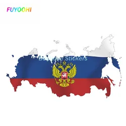 FUYOOHI Exterior/Protection Play Stickers Russia National Flags Vinyl Car Decals Accessories on Bumper Rear Window Laptop