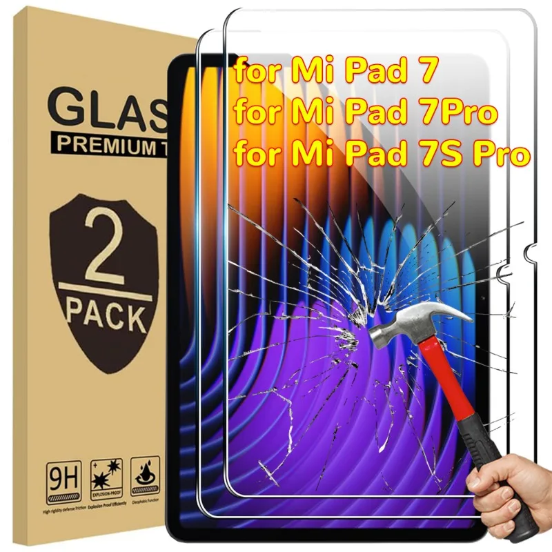 

1-2PCS Tempered Glass Film Screen Protector For Xiaomi Pad 7/7Pro/7SPro Tablet HD Clear Protective Glass Films For Mi Pad 7