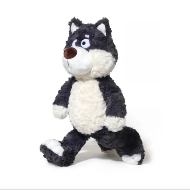 

40cm Cute Gray Wolf Plush Toy Stuffed Animal Wolf Super Soft Plush Doll Cuddly Birthday Gift for Kids