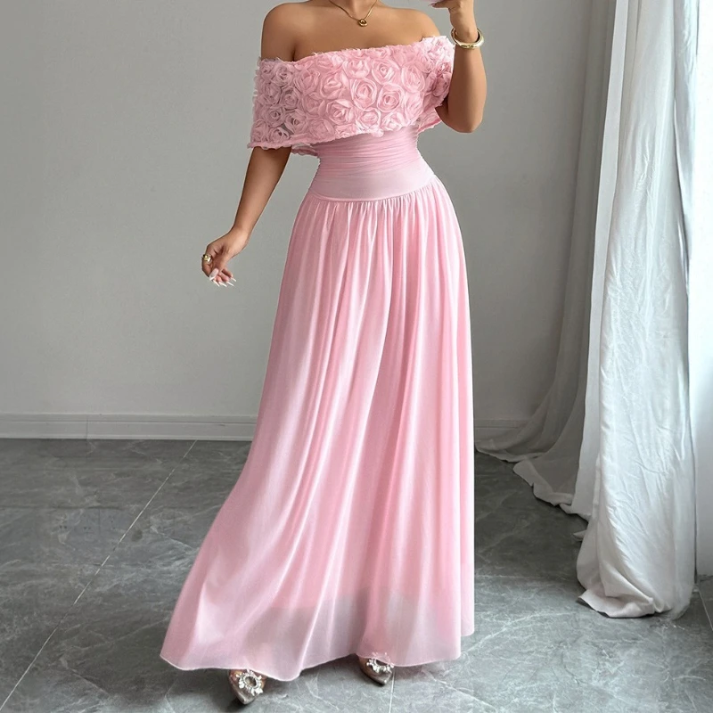 

Elegant Temperament Tube Top Long Dress Women's 2025 Autumn and Winter Design Sense Women's Long Skirt