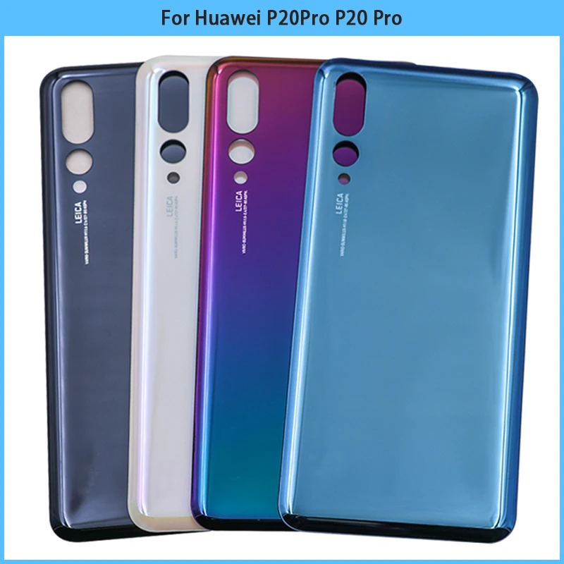 For Huawei P20Pro battery Back Cover Rear Door 3D Glass Panel P20 Housing Case With Camera Lens Replace