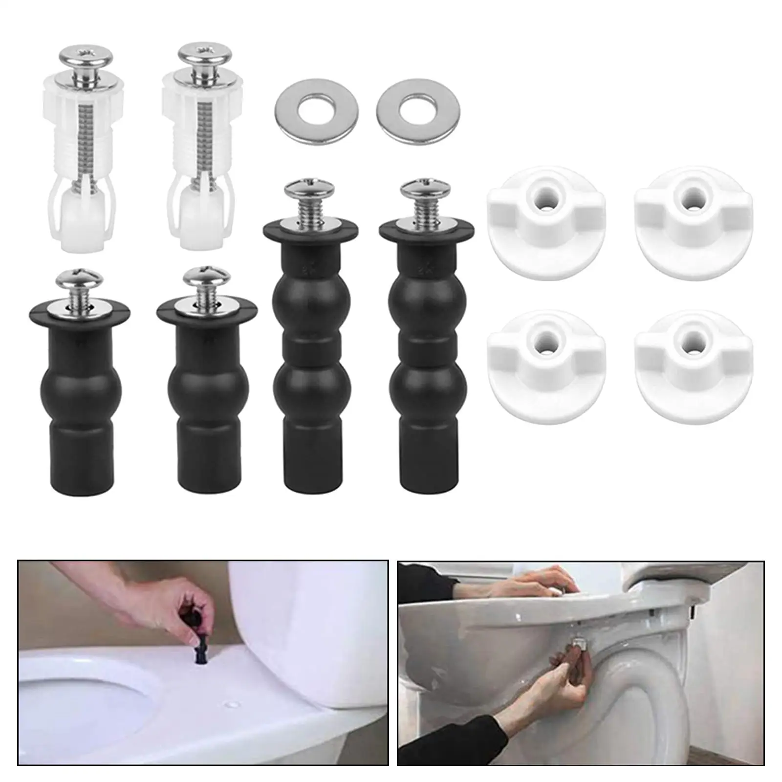 Universal Screw Toilet Toilet Seat Toilet Parts Toilet Seat Installation Rubber Spreader Bolts Expansion Screws Toilet Seat