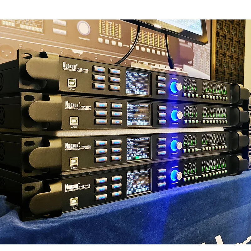 Nuoxun LM848RTS 4 Input 8 Output DSP Digital Audio Processor Loudspeaker Management System for Array Speakers
