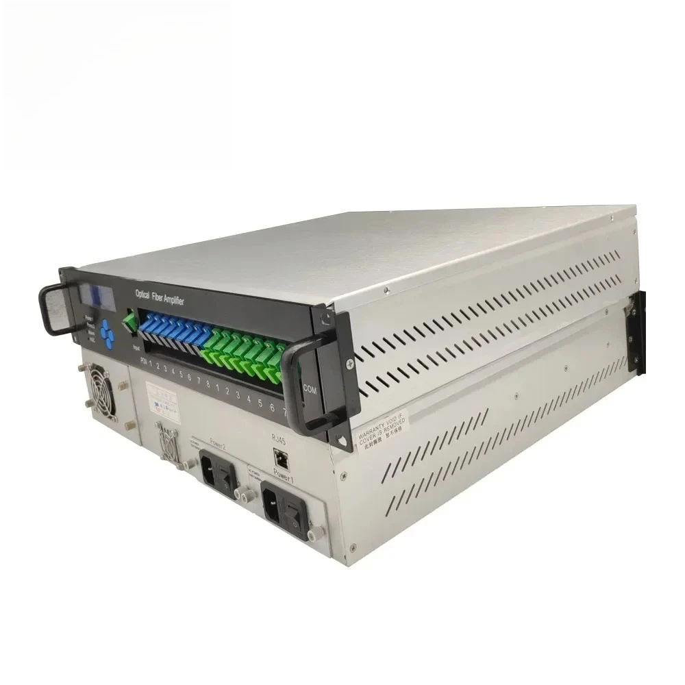 โรงงานขายรับประกัน 3 ปี -3~10dbm อินพุต 1550Nm Catv ใยแก้วนำแสง Ftth Wdm 8 พอร์ต 23 DBM Edfa ทีวีเคเบิล เครื่องขยายสัญญาณแสง