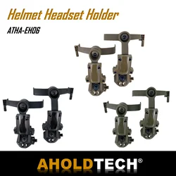 AHOLDTECH Tactical Headphone Holder FAST ARC rail Wendy M-LOK Rail Adapter headphone Stand brace for COMTAC Sport hunt headset