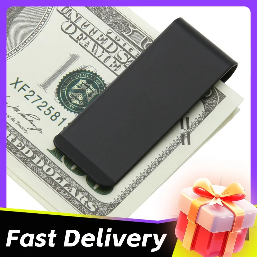 Stainless Steel Money Clip Slim Cash Clip Multi-Function Minimalist Front Pocket Wallet Clip Lightweight for Fathers Boyfriends