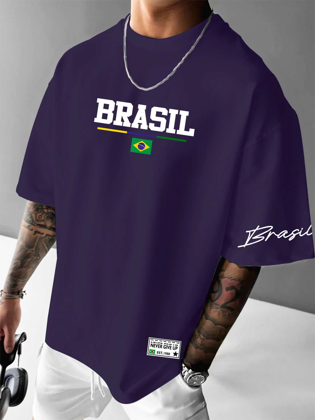 Men's American Retro Brazil Fl - огляд і ціна Street Fashion Brazil