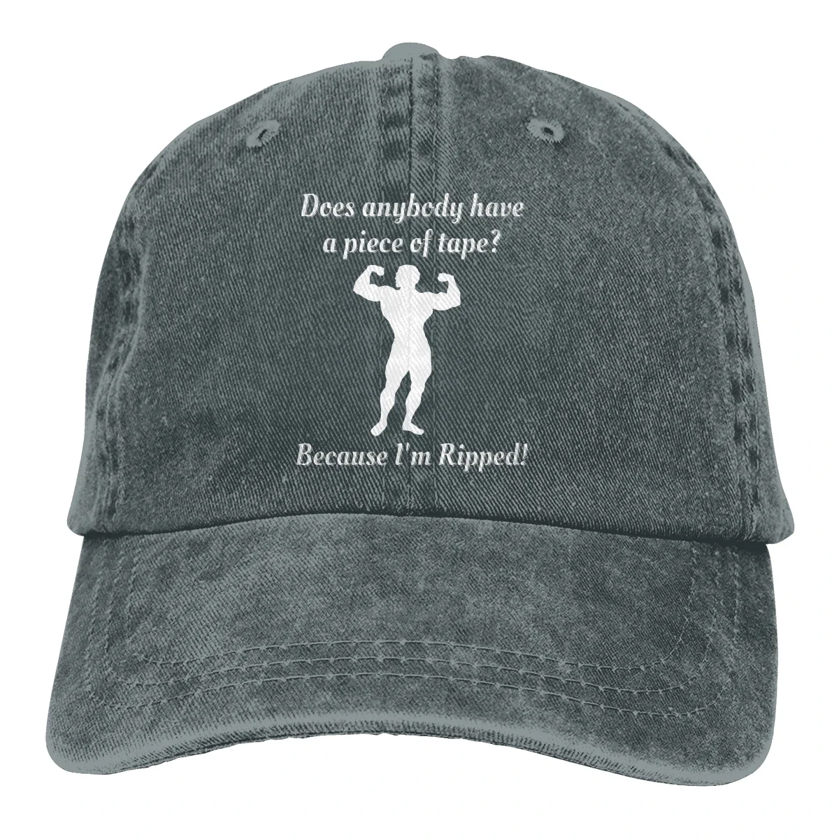 Adjustable Solid Color Baseball Cap Ripped Washed Cotton Bodybuilding Ripped Muscle Training Sports Woman Hat